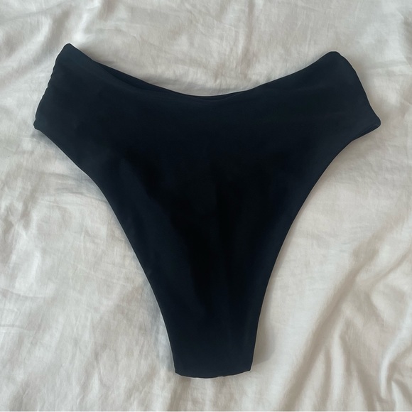 ⚡️SHEIN Bandeau High Waist Swimsuit Set Strapless Bikini Top Cheeky Bottoms | M - Picture 8 of 9